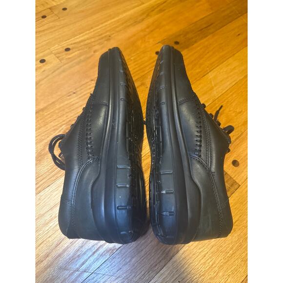 ECCO Seawalker Tie Black Leather Walking Shoes Comfort Travel Mens EU 44 main image 7